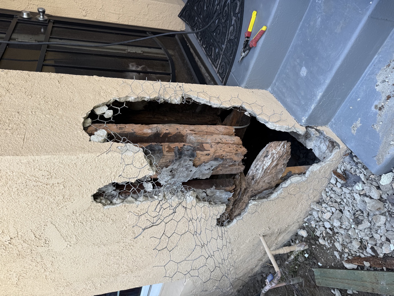 1928 Spanish Colonial Termite Reframing – 332 E South St, Long Beach